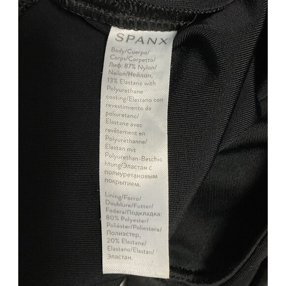 Spanx Small Faux Leather Moto Quilted Leggings Black Womens S - Picture 4 of 8